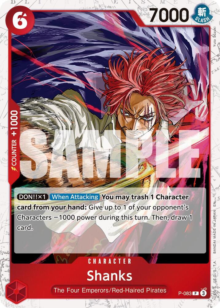Premium Booster -The Best- Vol. 2 - P-083 - Shanks - PR - Pirate Foil