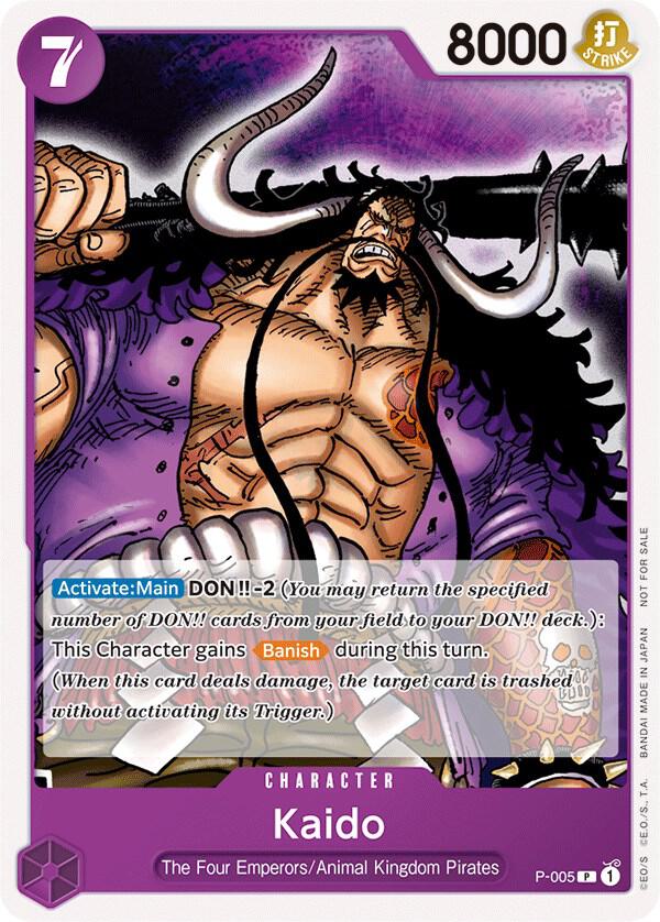 One Piece Promotion Cards - P-005 - Kaido (Promotion Pack 2022) - PR