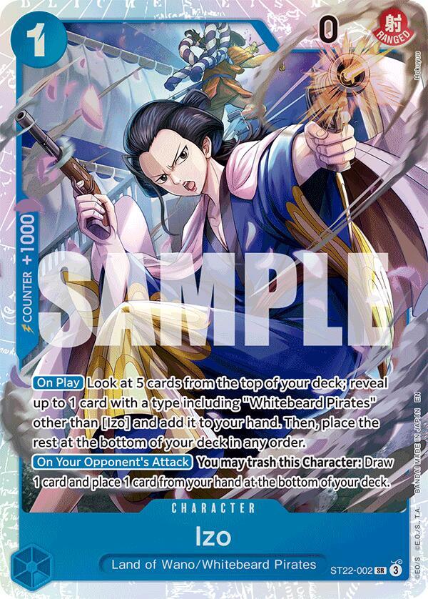 Starter Deck 22: Ace & Newgate - ST22-002 - Izo - SR - Foil