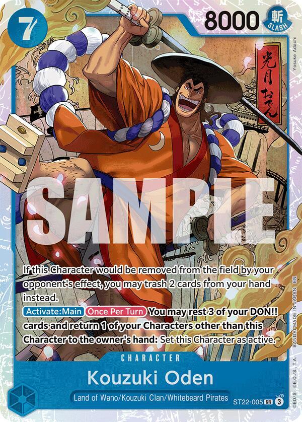 Starter Deck 22: Ace & Newgate - ST22-005 - Kouzuki Oden - SR - Foil