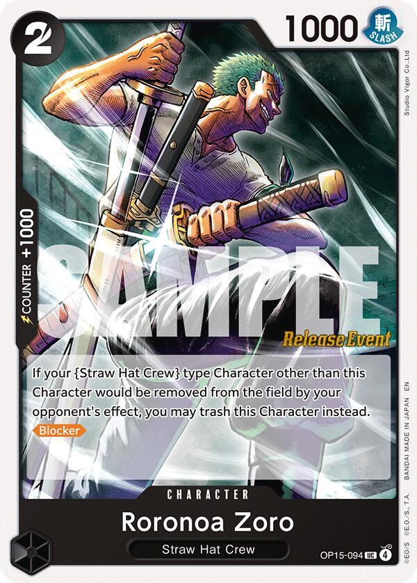 Adventure on Kami's Island Release Event Cards - OP15-094 - Roronoa Zoro (OP15-094) - UC