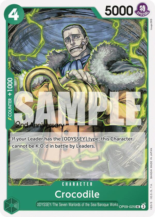 Emperors in the New World: 2nd Anniversary Tournament Cards - OP09-025 - Crocodile (025) - UC