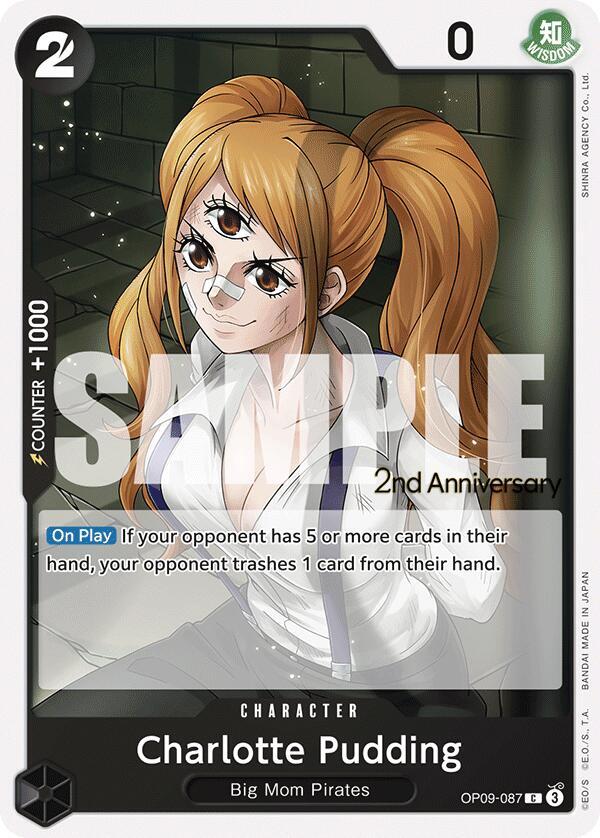 Emperors in the New World: 2nd Anniversary Tournament Cards - OP09-087 - Charlotte Pudding - C