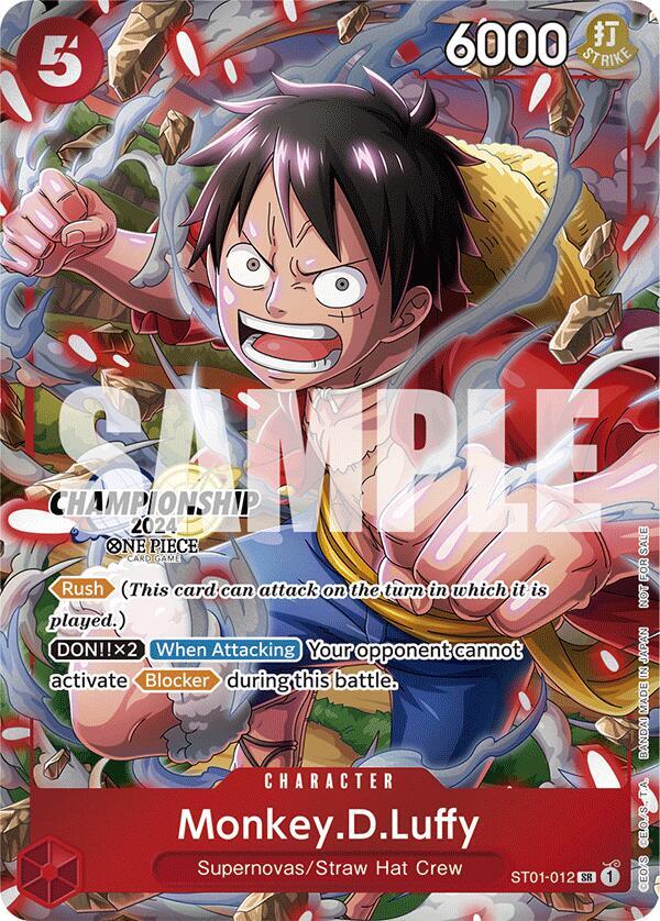 One Piece Promotion Cards - ST01-012 - Monkey.D.Luffy (CS 2024 Celebration Pack) - SR