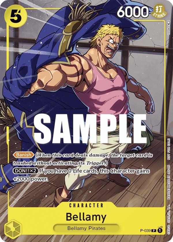 One Piece Promotion Cards - P-039 - Bellamy (Pirates Party Vol. 4) - PR