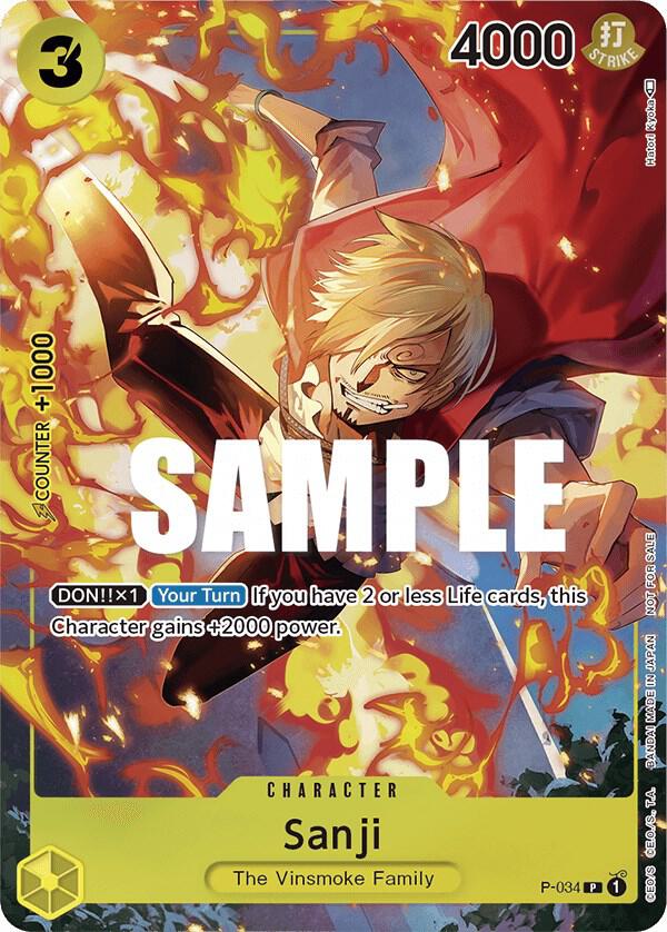 One Piece Promotion Cards - P-034 - Sanji (Event Pack Vol. 2) - PR