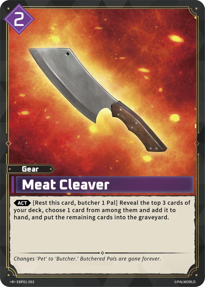NJ Collectables BP01: Dawn of Palpagos - EBP01-093 - Meat Cleaver - R ...