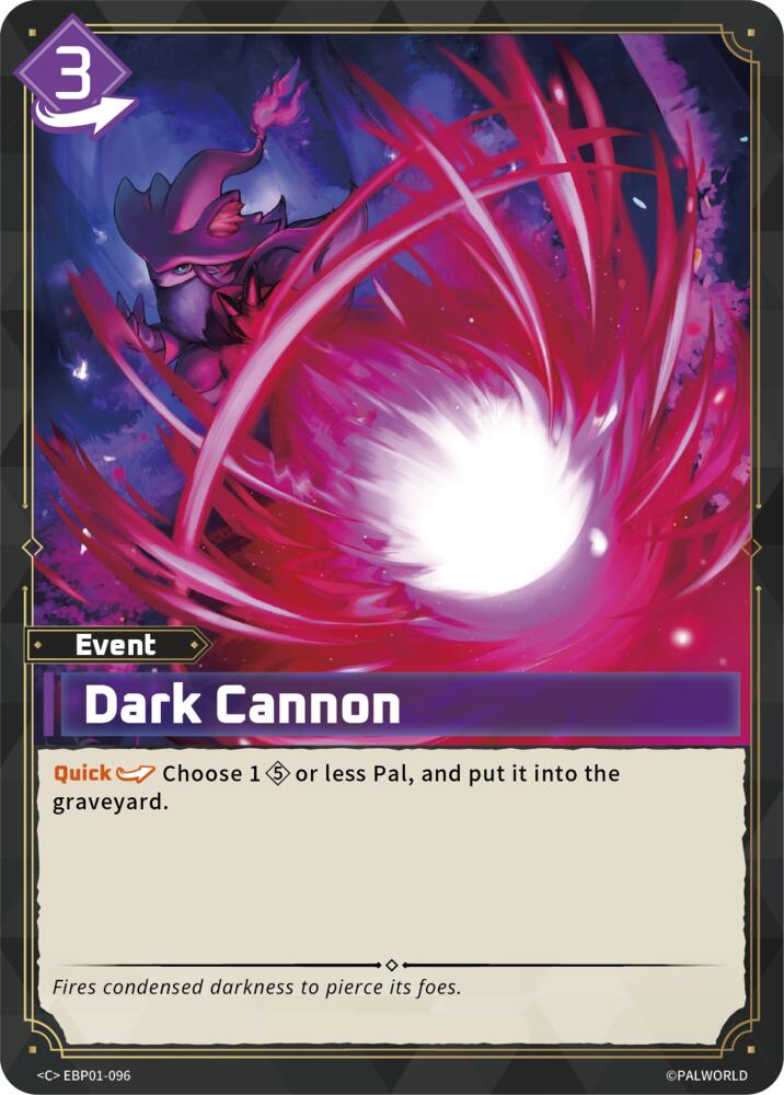 NJ Collectables BP01: Dawn of Palpagos - EBP01-096 - Dark Cannon - C ...