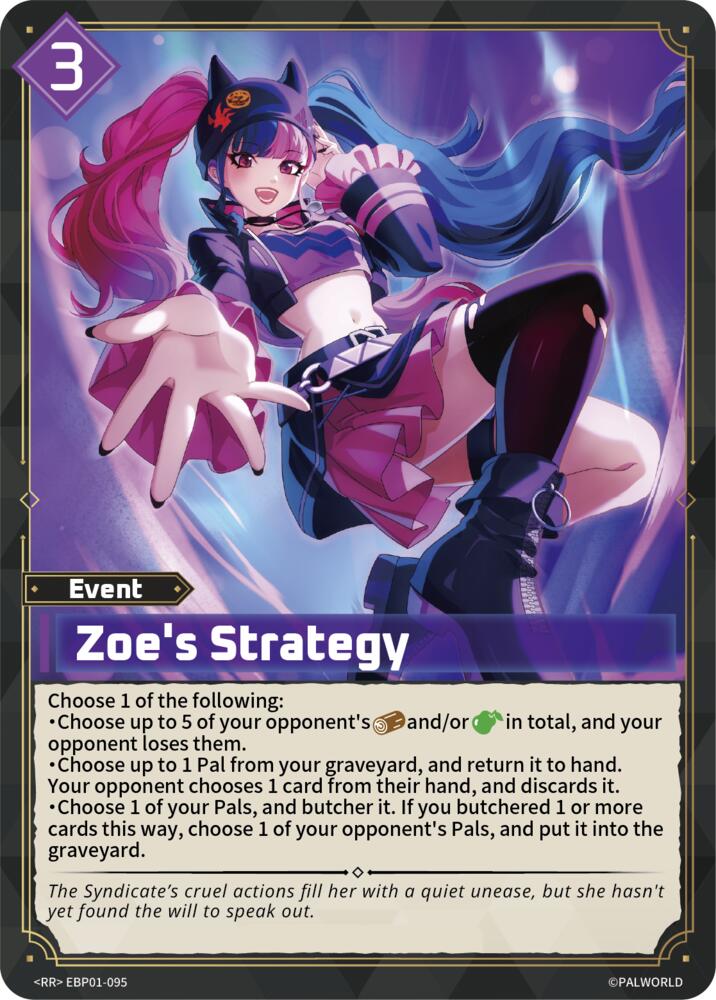 NJ Collectables BP01: Dawn of Palpagos - EBP01-095 - Zoe's Strategy ...
