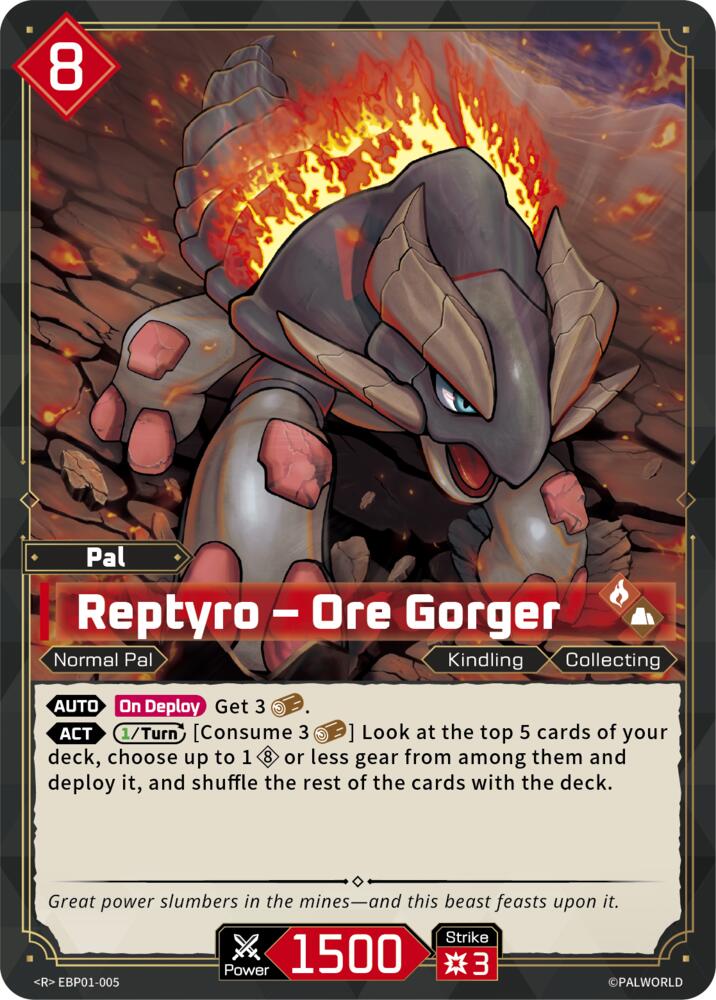 NJ Collectables BP01: Dawn of Palpagos - EBP01-005 - Reptyro - Ore ...