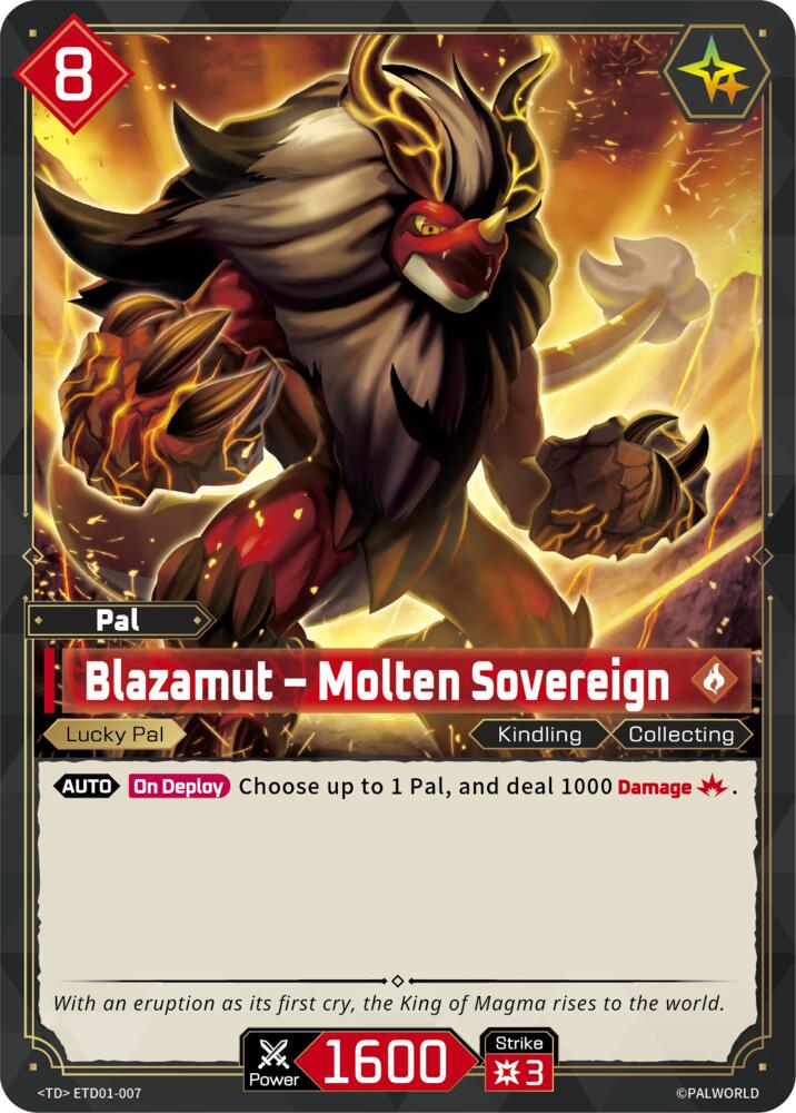 NJ Collectables TD01: Dawn of Palpagos Red•Blue - ETD01-007 - Blazamut ...