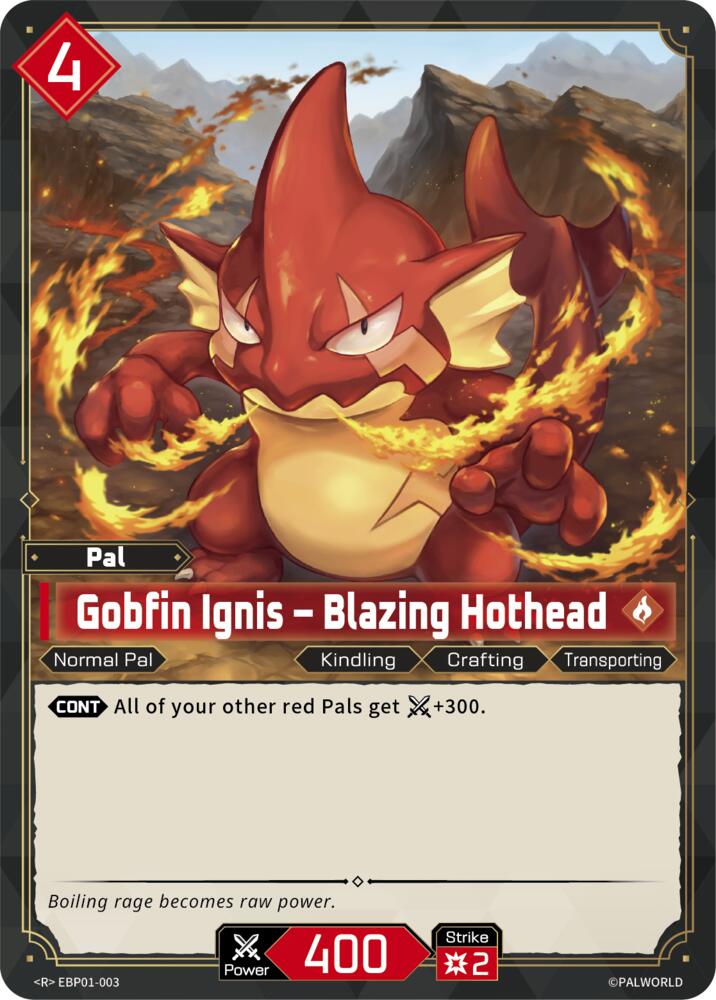 NJ Collectables BP01: Dawn of Palpagos - EBP01-003 - Gobfin Ignis ...