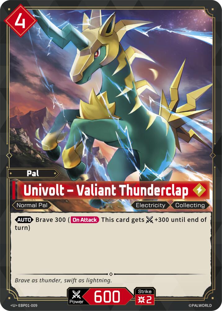 NJ Collectables BP01: Dawn of Palpagos - EBP01-009 - Univolt - Valiant ...
