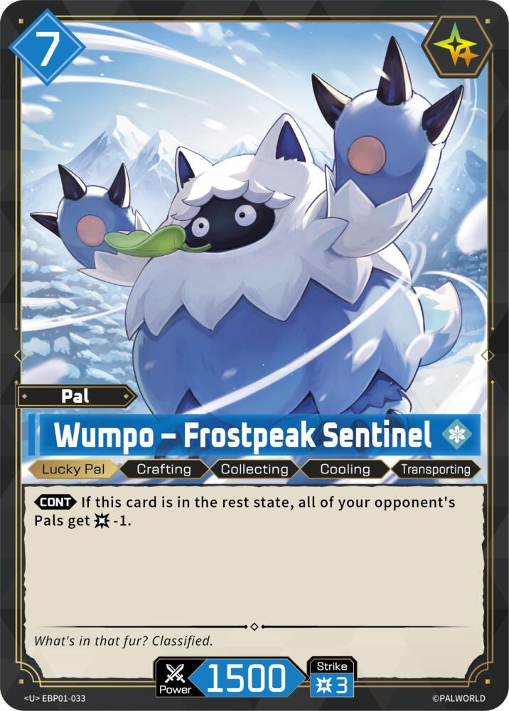 NJ Collectables BP01: Dawn of Palpagos - EBP01-033 - Wumpo - Frostpeak ...