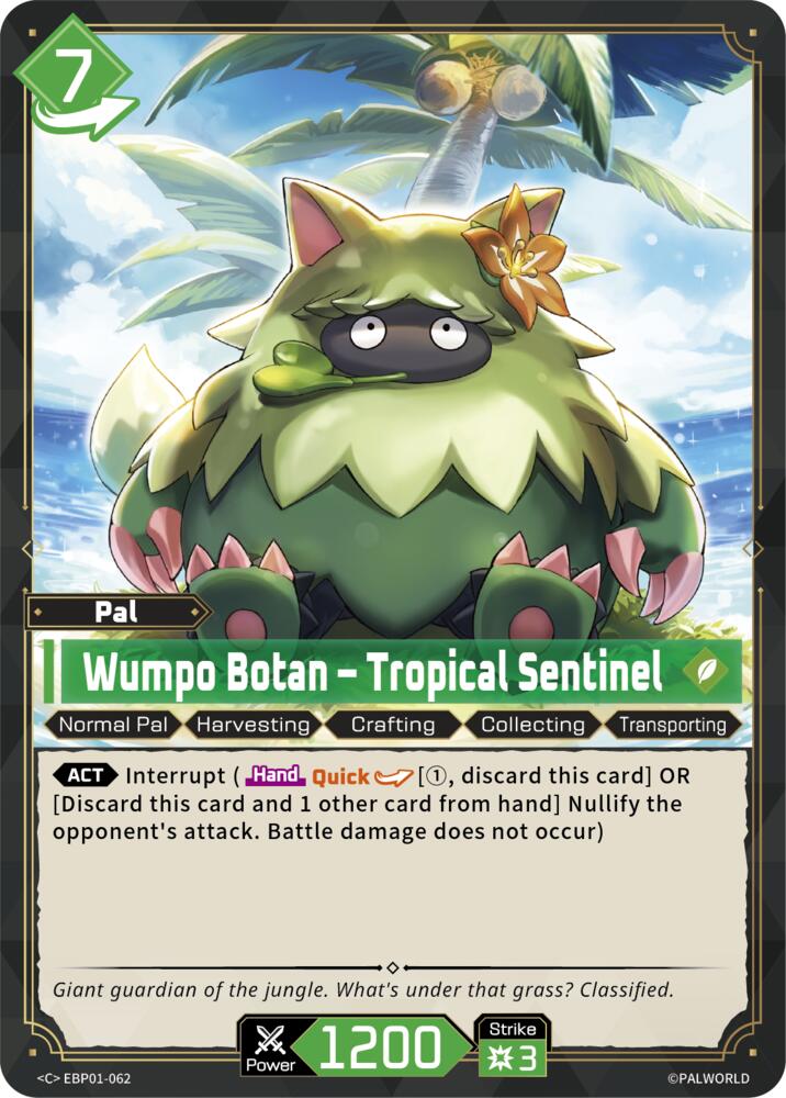NJ Collectables BP01: Dawn of Palpagos - EBP01-062 - Wumpo Botan ...
