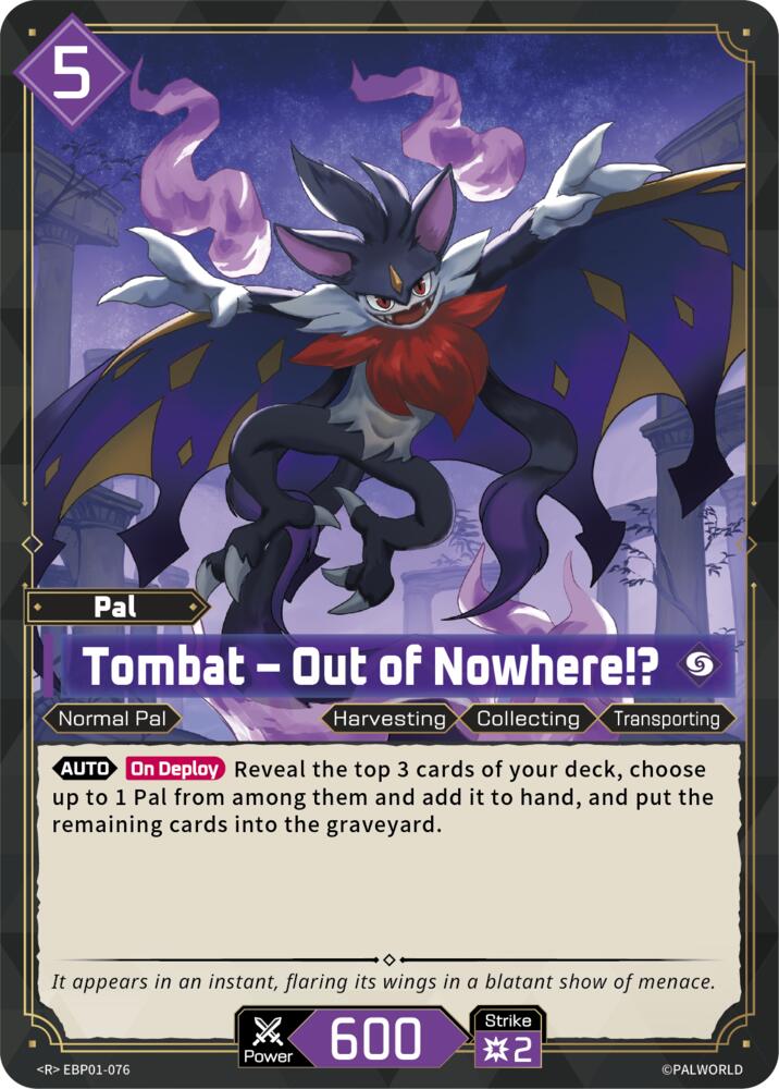 NJ Collectables BP01: Dawn of Palpagos - EBP01-076 - Tombat - Out of ...