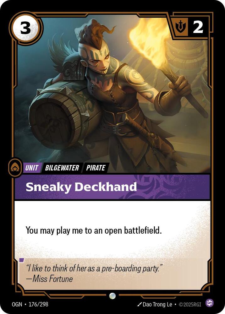 Origins - 176 - Sneaky Deckhand - Common - Foil