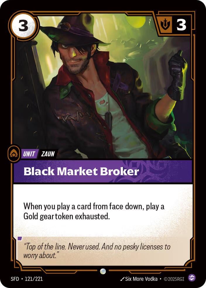 Spiritforged - 121 - Black Market Broker - Common - Foil