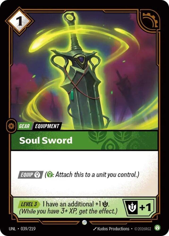 Unleashed - 039/219 - Soul Sword - Common - Foil