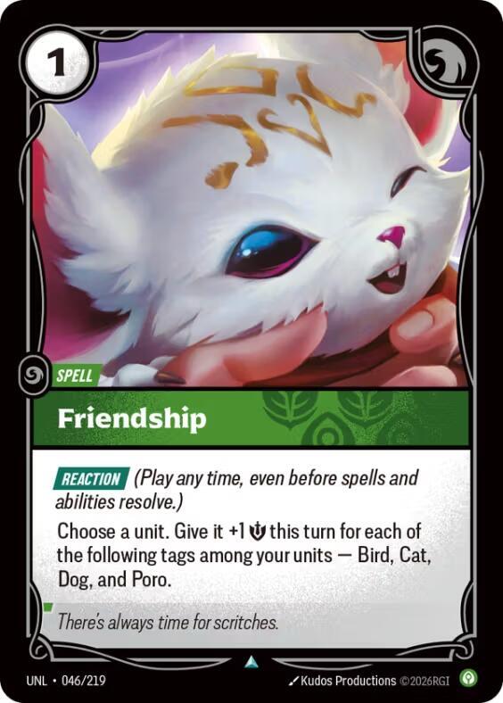 Unleashed - 046/219 - Friendship - Uncommon - Foil