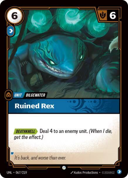Unleashed - 067/219 - Ruined Rex - Common - Foil