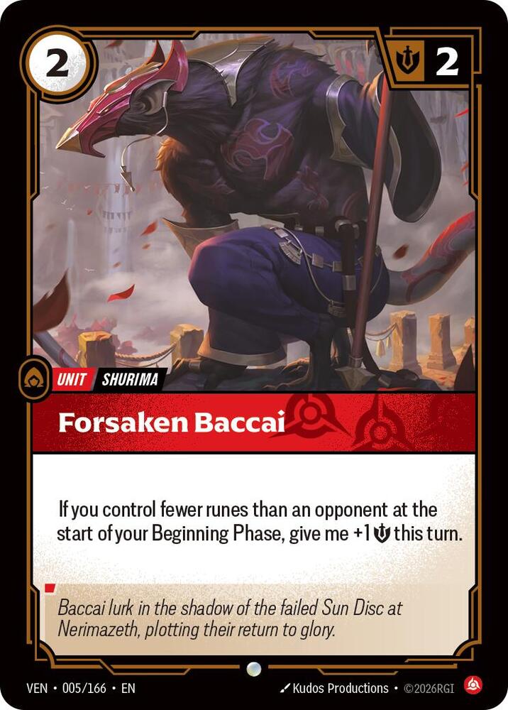 Vendetta - 005/166 - Forsaken Baccai - Common