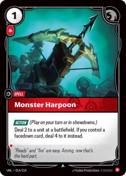 Unleashed - 014/219 - Monster Harpoon - Uncommon