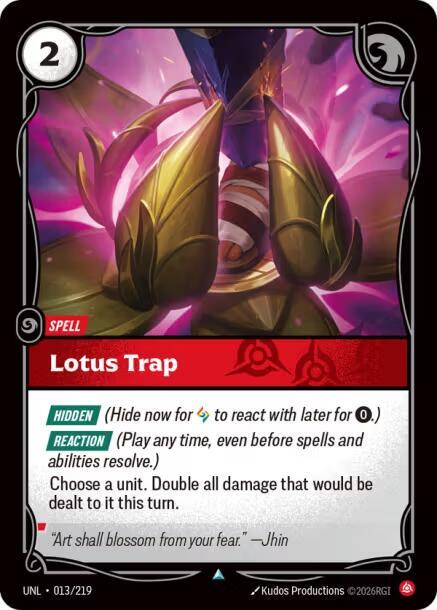 Unleashed - 013/219 - Lotus Trap - Uncommon