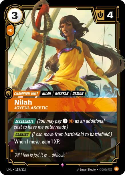 Unleashed - 115/219 - Nilah, Joyful Ascetic - Rare - Foil