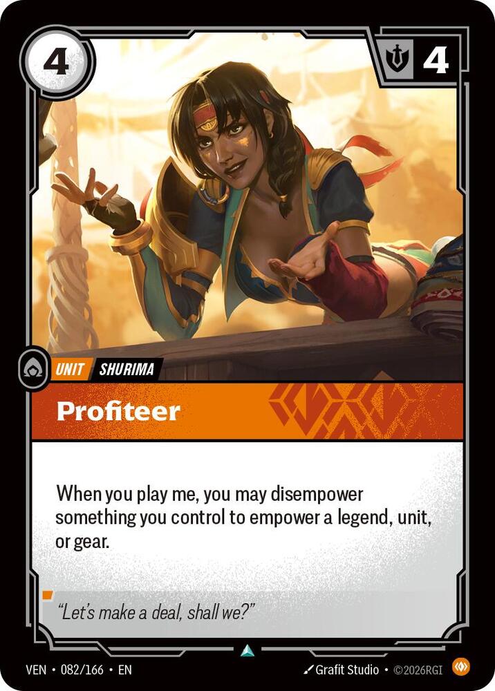 Vendetta - 082/166 - Profiteer - Uncommon