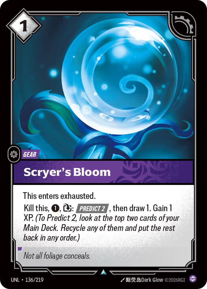 Unleashed - 136/219 - Scryer's Bloom - Uncommon