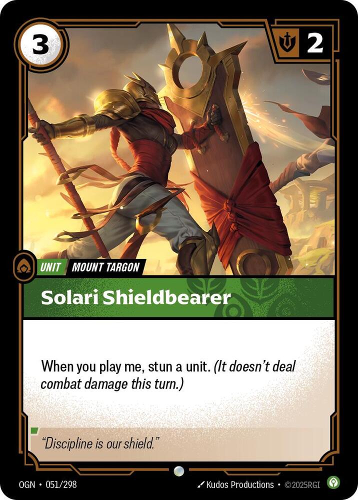 Origins - 051 - Solari Shieldbearer - Common - Foil