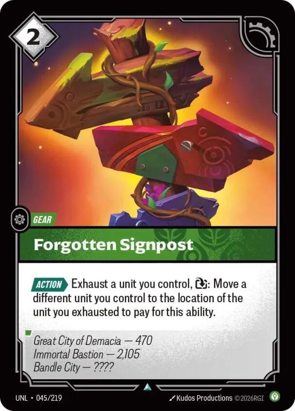 Unleashed - 045/219 - Forgotten Signpost - Uncommon