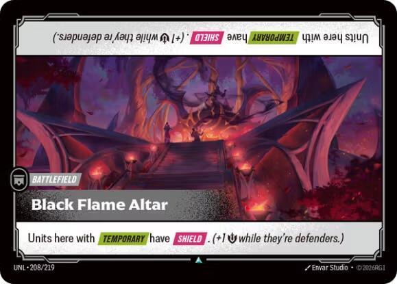 Unleashed - 208/219 - Black Flame Altar - Uncommon