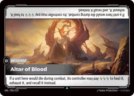 Unleashed - 206/219 - Altar of Blood - Uncommon