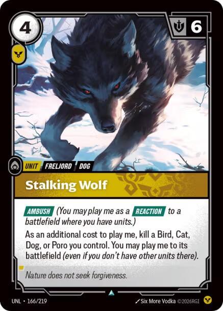 Unleashed - 166/219 - Stalking Wolf - Uncommon