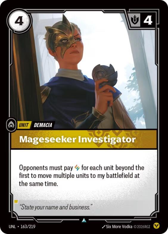 Unleashed - 163/219 - Mageseeker Investigator - Uncommon