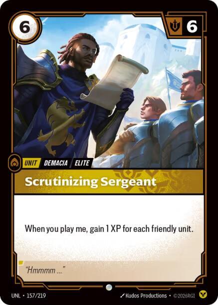 Unleashed - 157/219 - Scrutinizing Sergeant - Common