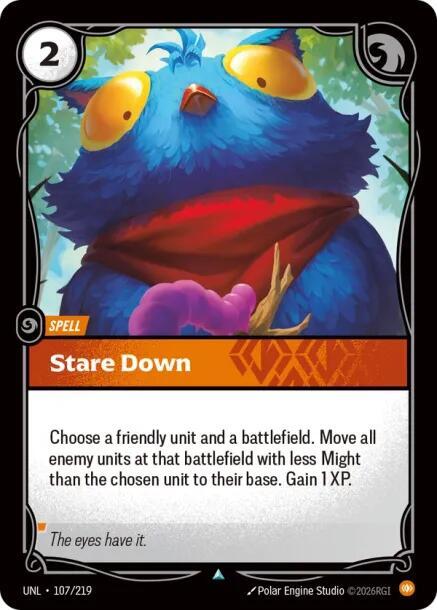 Unleashed - 107/219 - Stare Down - Uncommon
