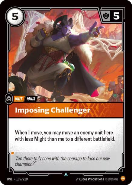 Unleashed - 105/219 - Imposing Challenger - Uncommon