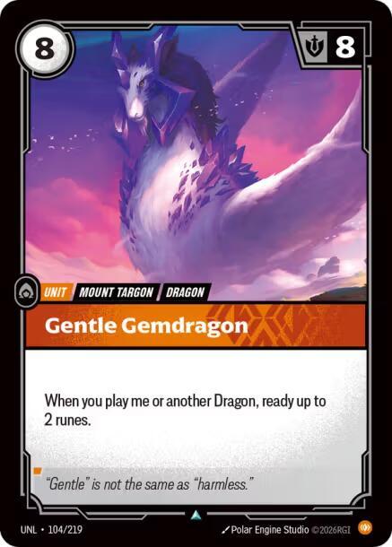 Unleashed - 104/219 - Gentle Gemdragon - Uncommon