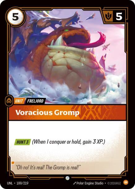 Unleashed - 100/219 - Voracious Gromp - Common