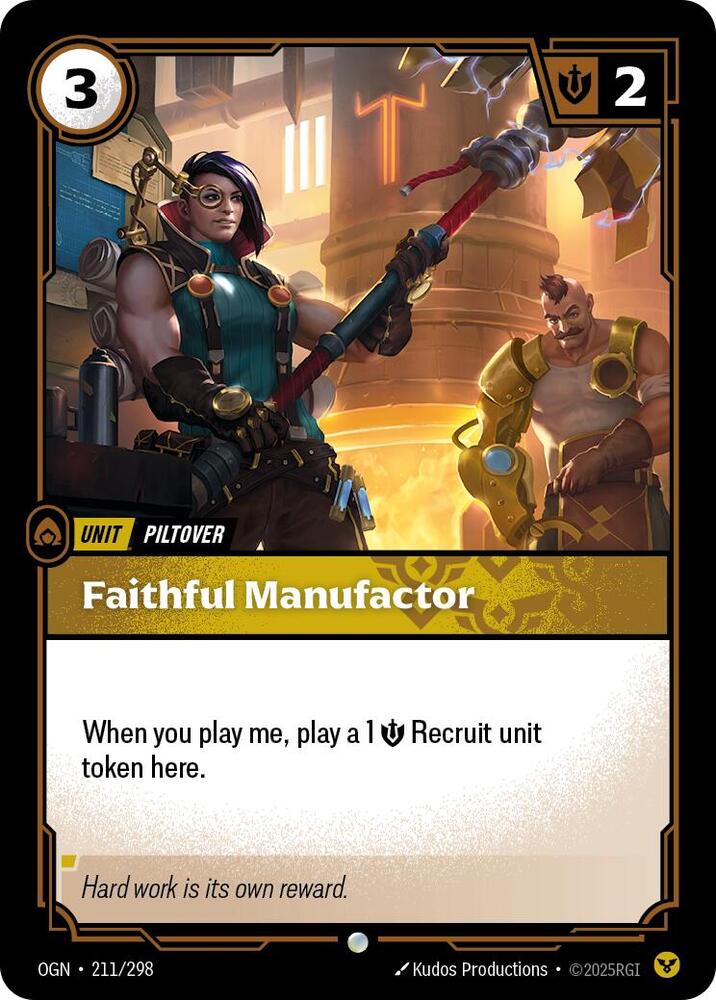 Origins - 211 - Faithful Manufactor - Common - Foil