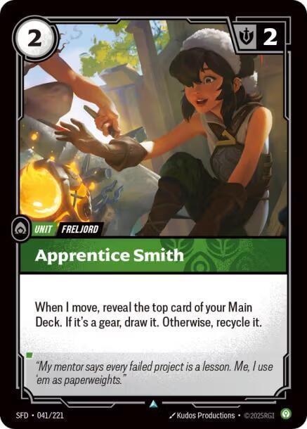 Spiritforged - 041 - Apprentice Smith - Uncommon - Foil