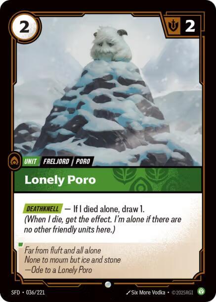 Spiritforged - 036 - Lonely Poro - Common - Foil
