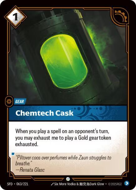 Spiritforged - 063 - Chemtech Cask - Common - Foil