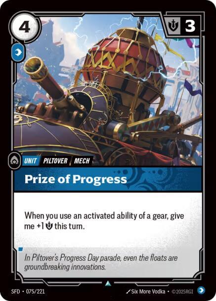 Spiritforged - 075 - Prize of Progress - Uncommon - Foil