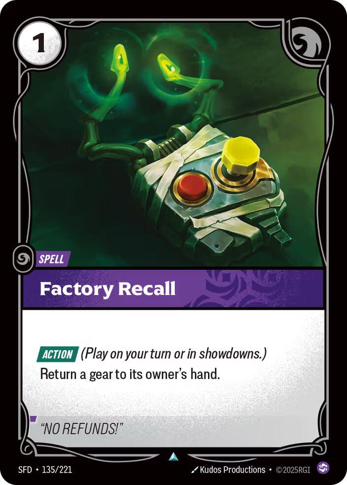 Spiritforged - 135 - Factory Recall - Uncommon - Foil