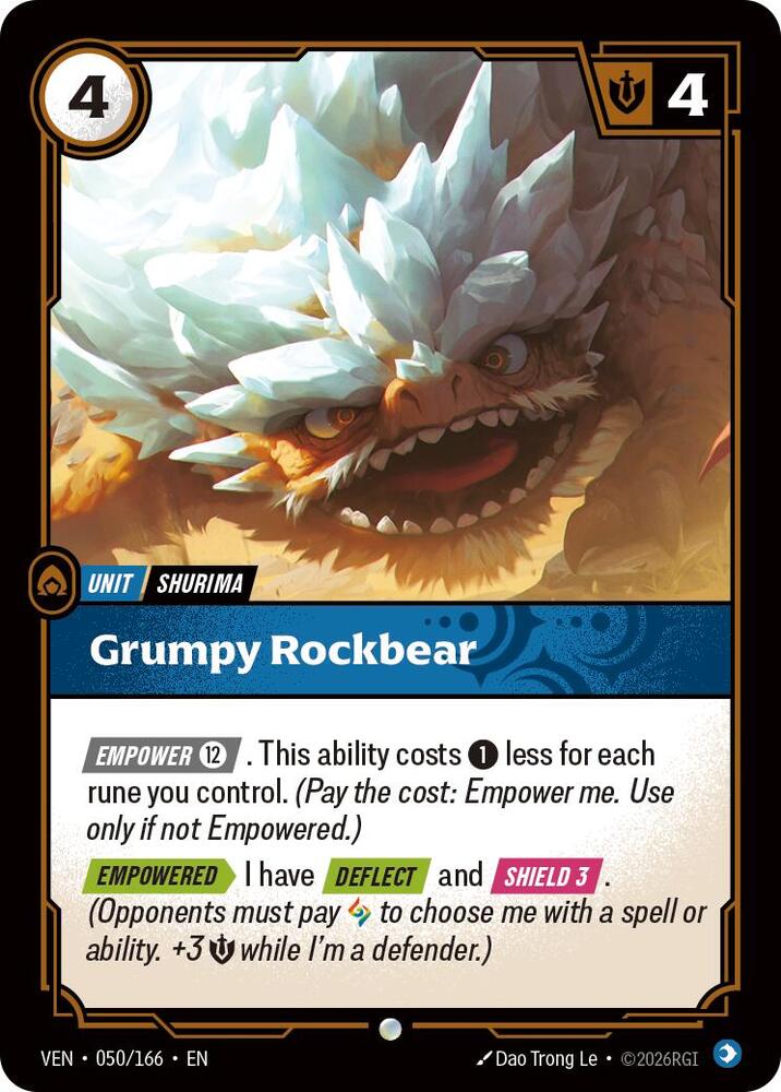 Vendetta - 050/166 - Grumpy Rockbear - Common