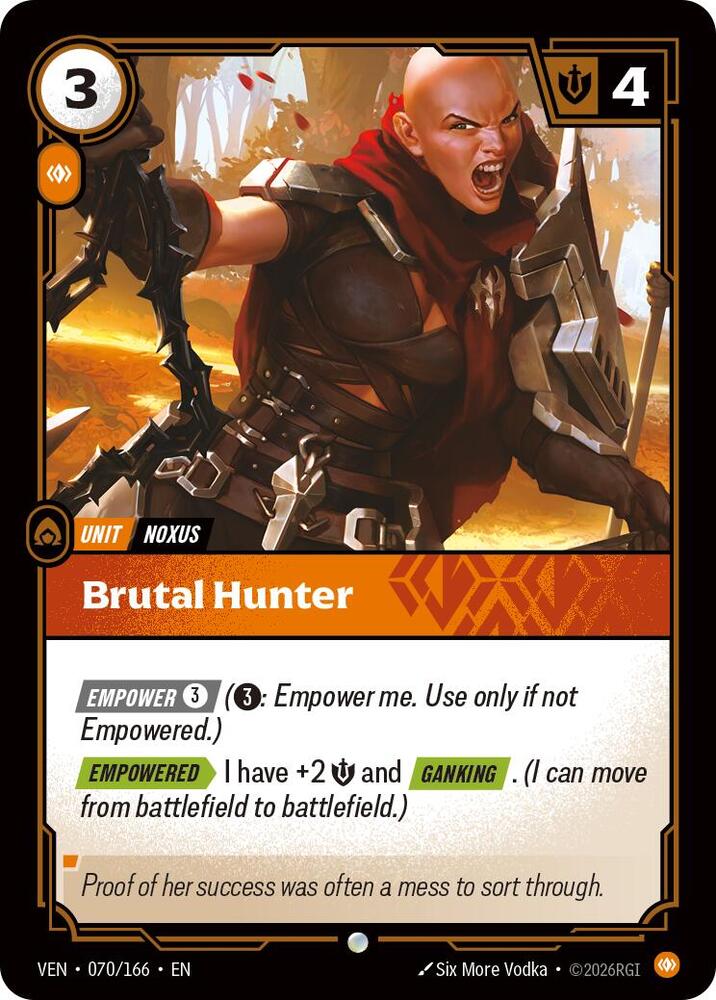 Vendetta - 070/166 - Brutal Hunter - Common